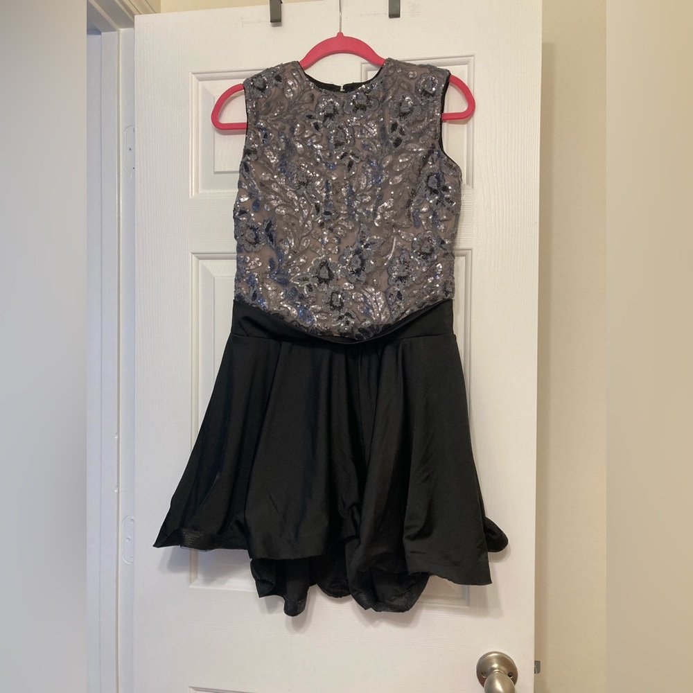 Revolution Black Dress with Silver Sequin Bodice